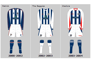 West Bromwich Albion Home Kits